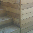 Πρόσοψη και σκάλα εισόδου βεράντας.