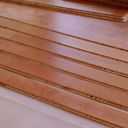 Μεζονέτα στον Άλιμο. Πλωτή τοποθέτηση δαπέδου από προγυαλισμένες σανίδες κερασιάς.