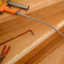 Κατασκευη σκάλας από προγυαλισμένες σανίδες με υποδομή από καδρόνια και αντικολλητά